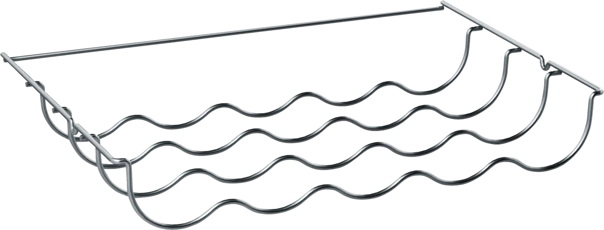 KSZ10030 Verchroomd flessenrooster (liggend)