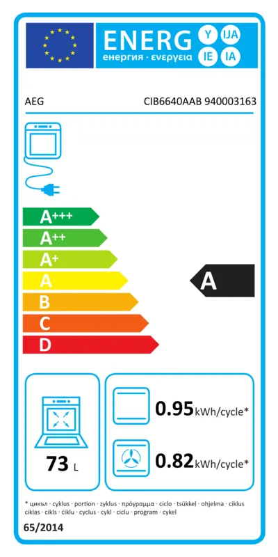 AEG CIB6640AAB energielabel
