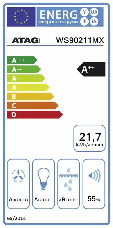 ATAG WS90211MX energielabel