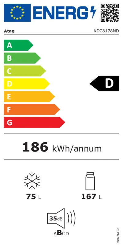 ATAG KDC8178ND energielabel