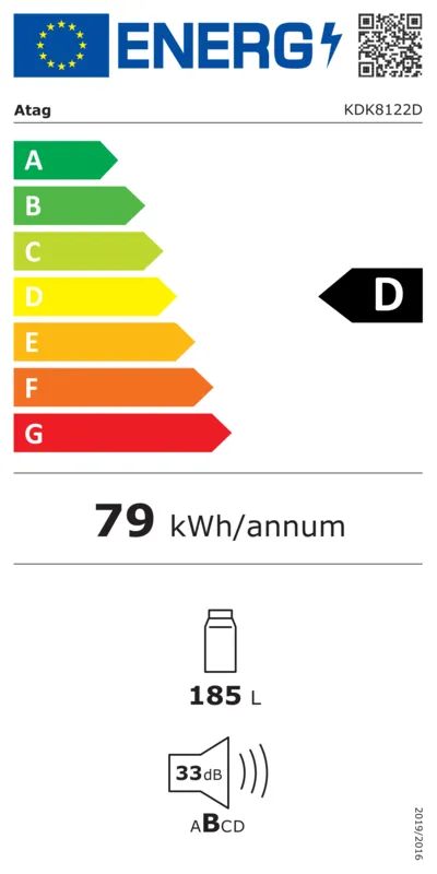 ATAG KDK8122D energielabel