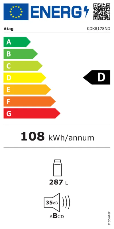 ATAG KSV8178ND energielabel