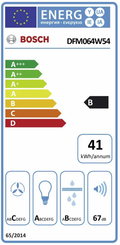 Bosch DFM064W54 energielabel
