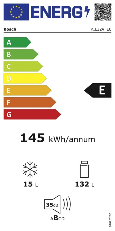 Bosch KIL32VFE0 energielabel