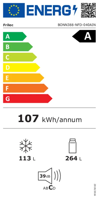 Frilec BONN388-NFD-040AIN energielabel