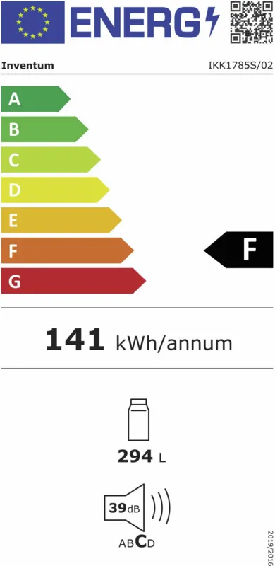 Inventum IKK1785S energielabel