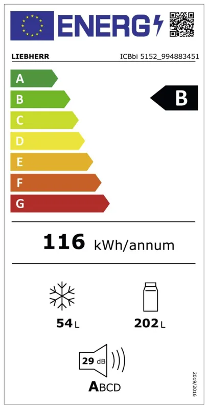 Liebherr ICBbi 5152-22 energielabel