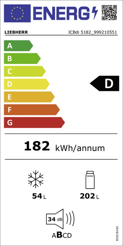 Liebherr ICBdi 5182-20 energielabel