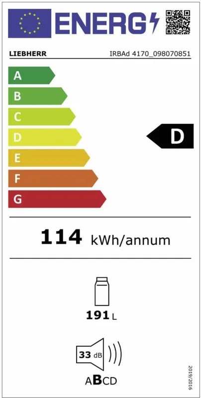 Liebherr IRBAd 4170-20.617 energielabel