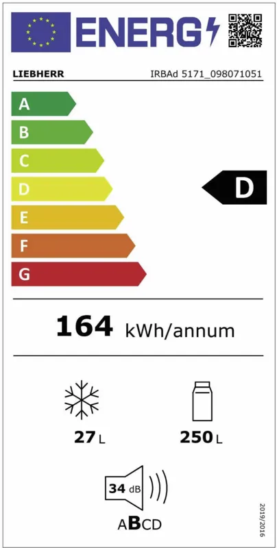 Liebherr IRBAd 5171-20.617 energielabel