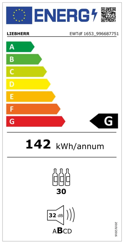 Liebherr EWTdf 1653-26 energielabel
