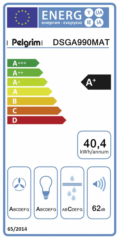 Pelgrim DSGA990MAT energielabel