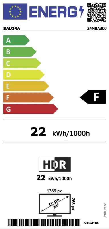 Salora 24MBA300 energielabel