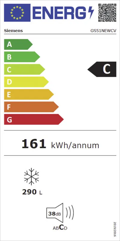 Siemens GS51NEWCV energielabel