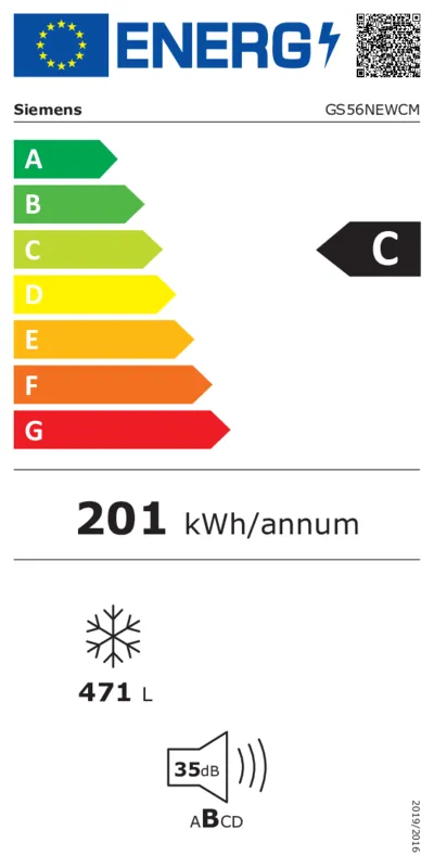 Siemens GS56NEWCM energielabel